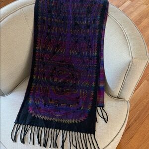 Robinsons Multicolor Acrylic Scarf Made in West Germany